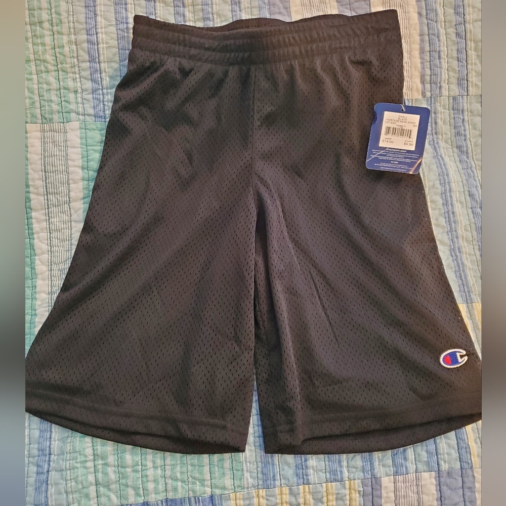 MUST GO! NWT Boys' Champion Black Mesh Shorts Size Small
